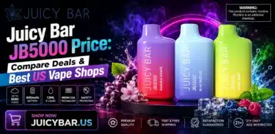 Juicy Bar JB5000 disposable vape device with rechargeable battery and high puff capacity